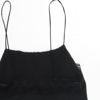 Womens UK Size M Zara Black Camisole Blouse