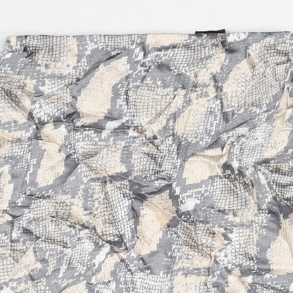 H&M Womens Multicoloured Animal Print Viscose A-Line Skirt Size S - Snake Print