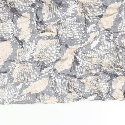 H&M Womens Multicoloured Animal Print Viscose A-Line Skirt Size S - Snake Print