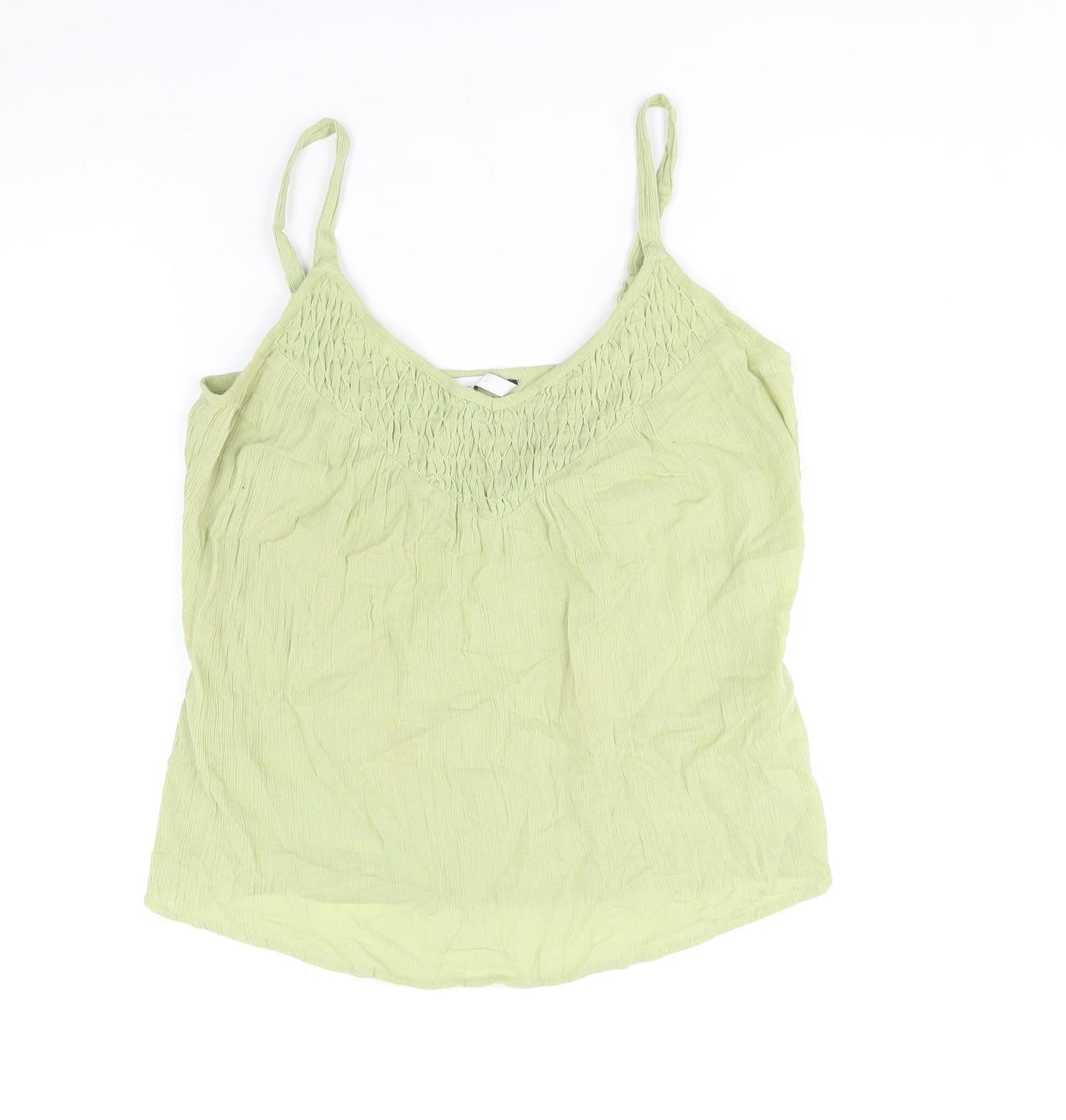 Womens UK Size 14 BHS Green Camisole Blouse