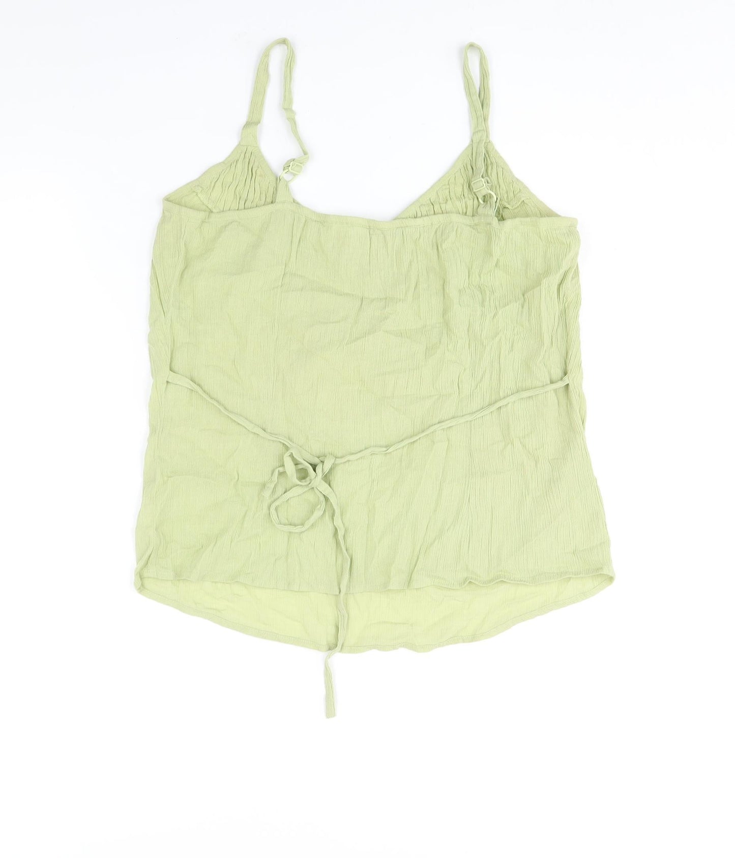 Womens UK Size 14 BHS Green Camisole Blouse