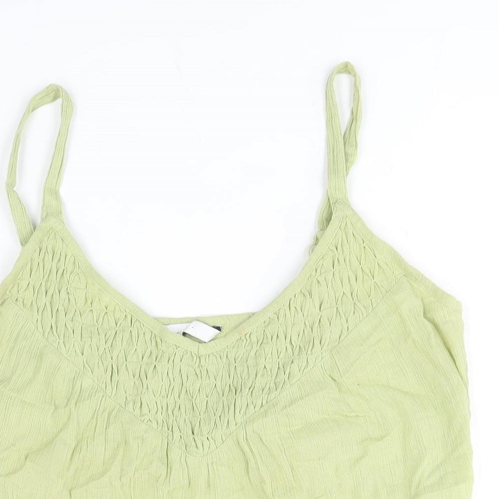 Womens UK Size 14 BHS Green Camisole Blouse