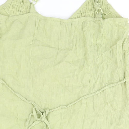 Womens UK Size 14 BHS Green Camisole Blouse