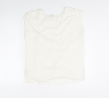 Womens UK Size 14 Red Herring Ivory Basic Blouse