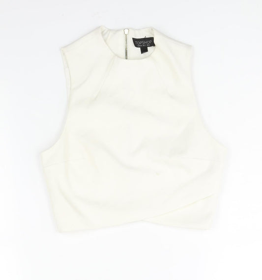 Womens UK Size 6 Topshop Ivory Camisole Blouse