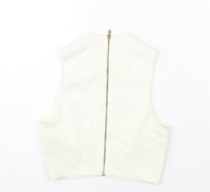 Womens UK Size 6 Topshop Ivory Camisole Blouse