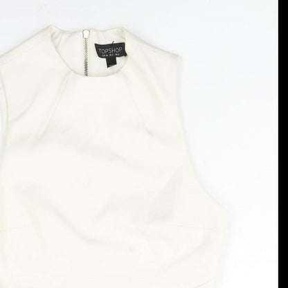 Womens UK Size 6 Topshop Ivory Camisole Blouse