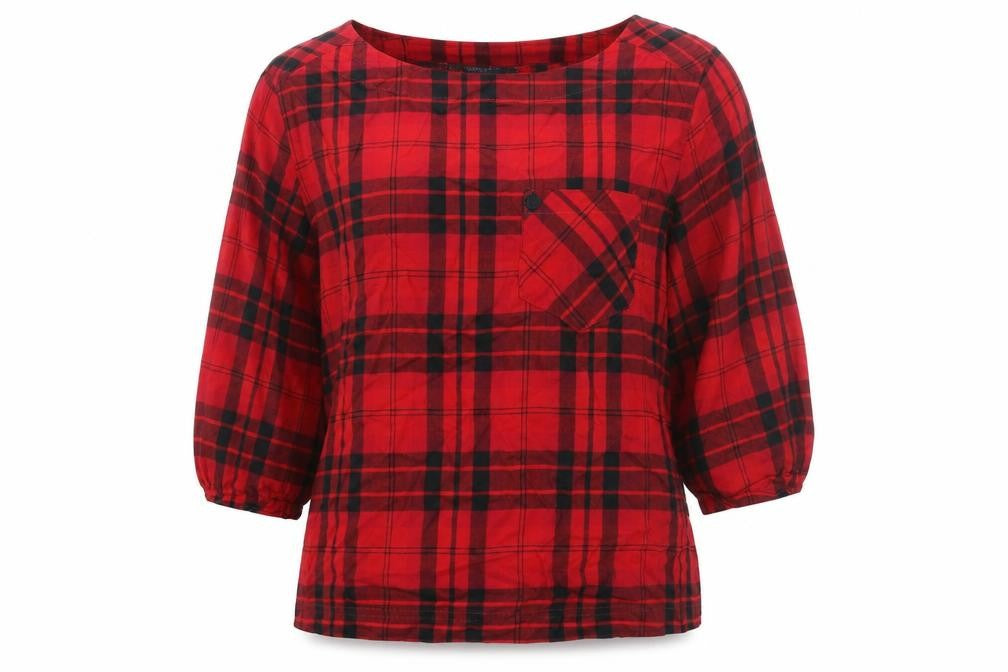 Womens UK Size 14 Marks and Spencer Red Basic Blouse