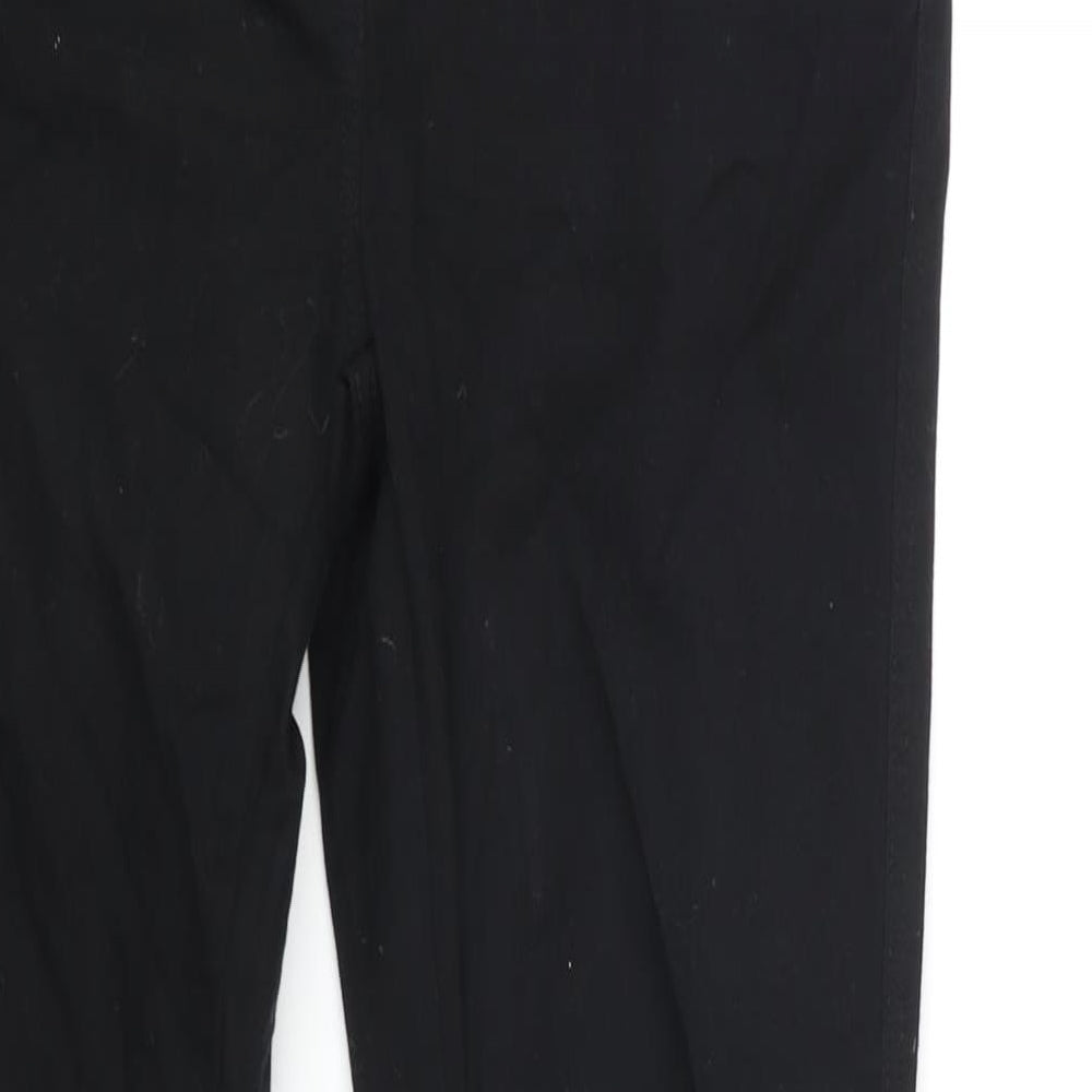 NEXT Womens Black Cotton Skinny Jeans Size 10 L28 in Regular Zip