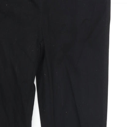NEXT Womens Black Cotton Skinny Jeans Size 10 L28 in Regular Zip