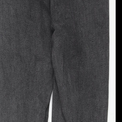 ASOS Womens Grey Cotton Mom Jeans Size 26 in L30 in Regular Zip