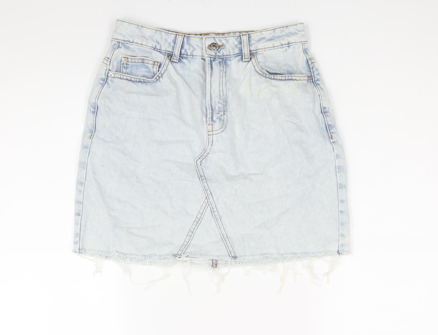 Womens UK Size 10 Denim & Co. A-Line Denim Skirt