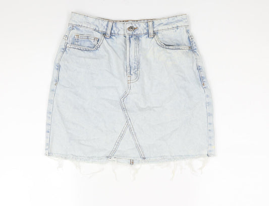 Womens UK Size 10 Denim & Co. A-Line Denim Skirt