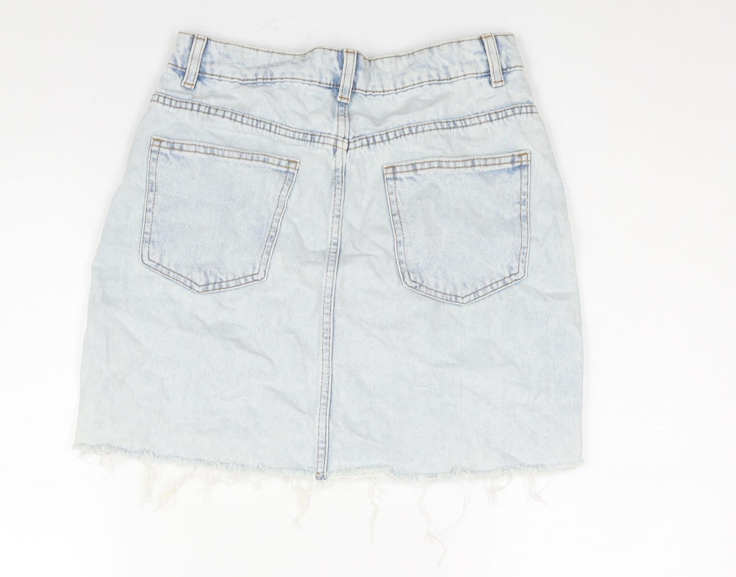 Womens UK Size 10 Denim & Co. A-Line Denim Skirt