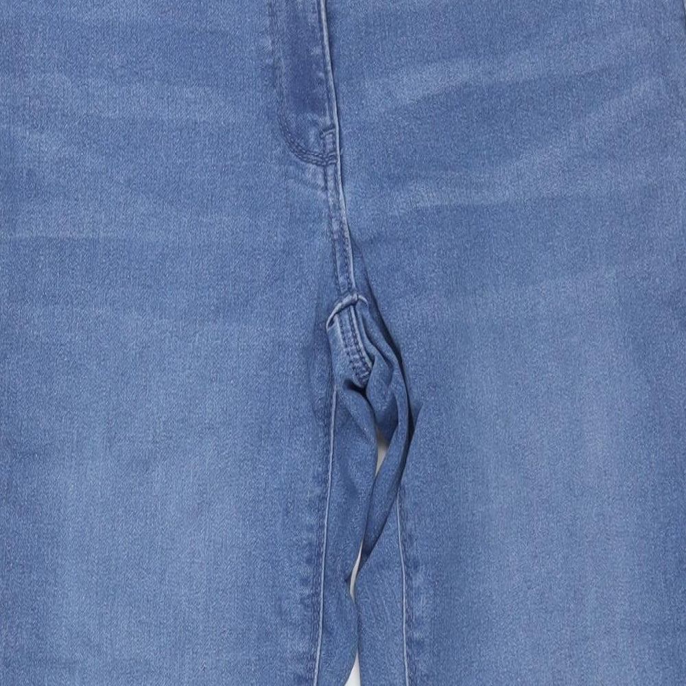 Avenue Womens Blue Cotton Skinny Jeans Size 12 L26 in Regular Zip