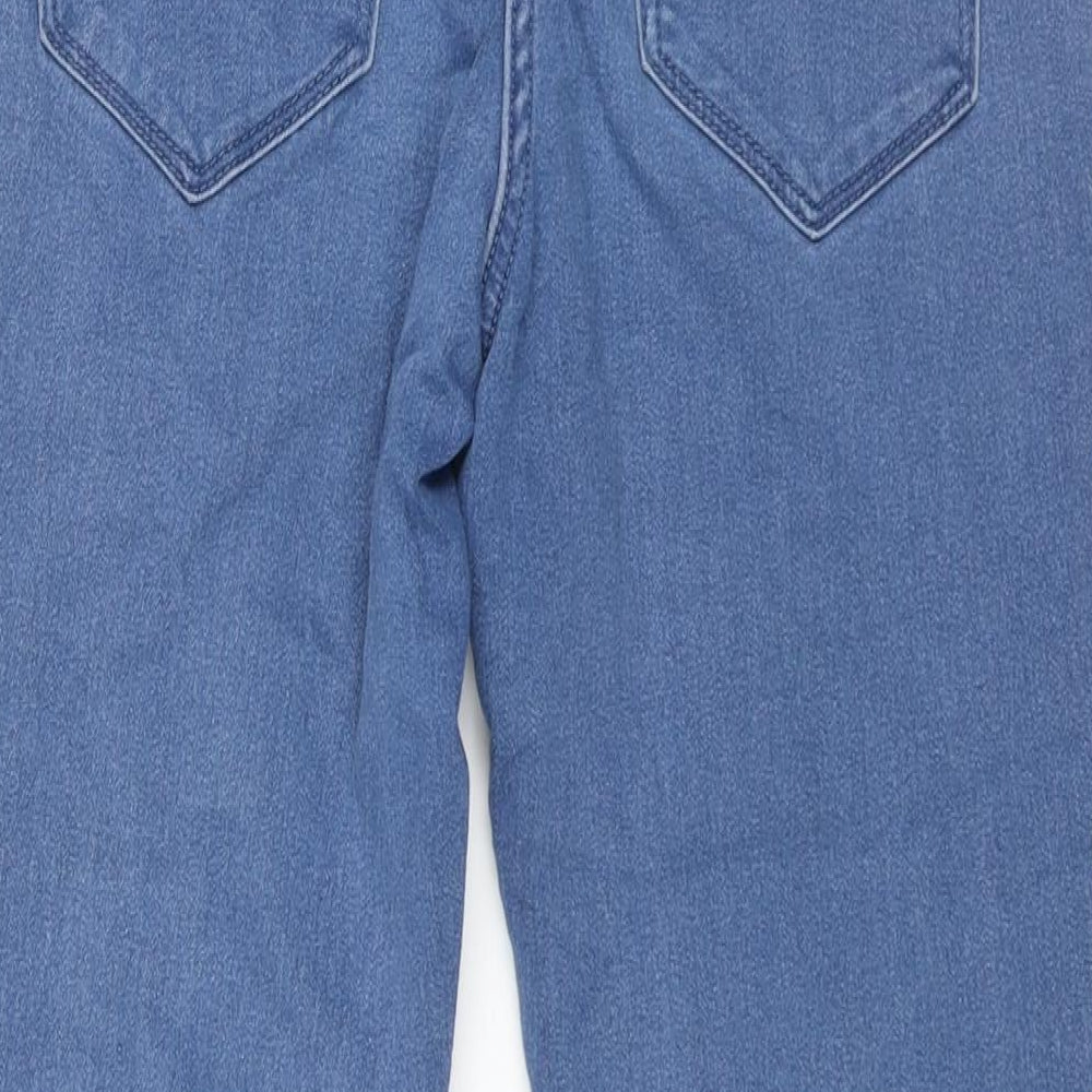 Avenue Womens Blue Cotton Skinny Jeans Size 12 L26 in Regular Zip