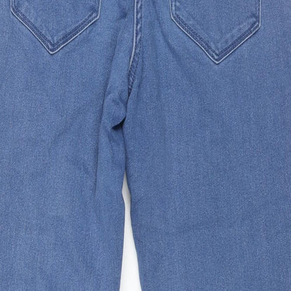 Avenue Womens Blue Cotton Skinny Jeans Size 12 L26 in Regular Zip