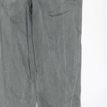 NEXT Womens Green Cotton Skinny Jeans Size 8 L28 in Regular Zip