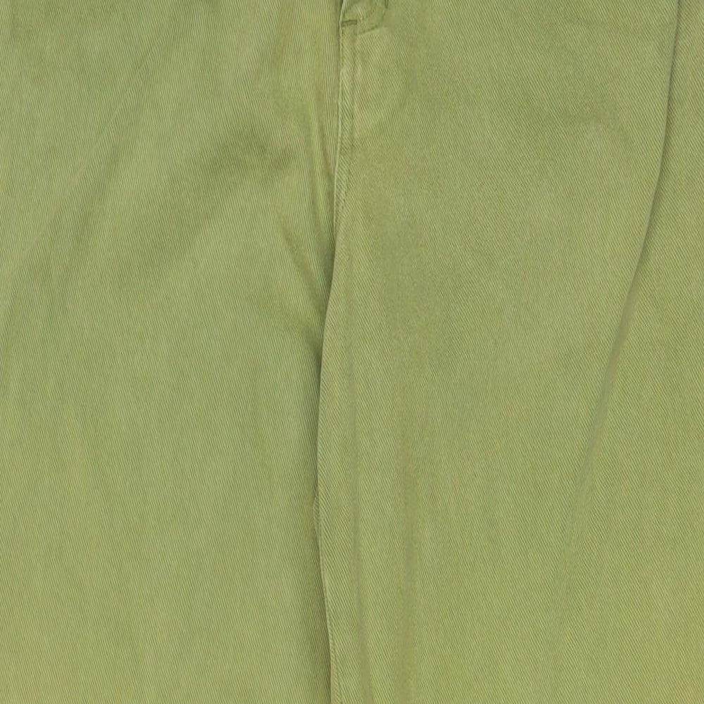 Lizwear Womens Green Cotton Tapered Jeans Size 8 L30 in Regular Zip