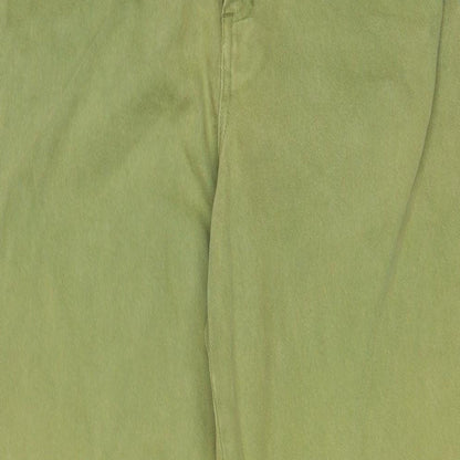 Lizwear Womens Green Cotton Tapered Jeans Size 8 L30 in Regular Zip