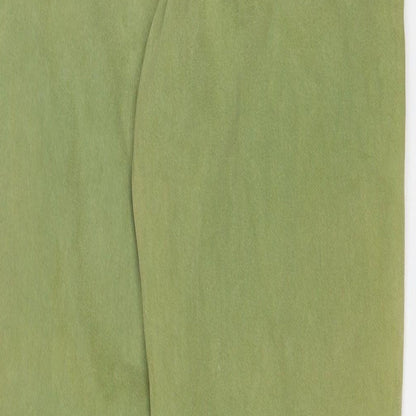 Lizwear Womens Green Cotton Tapered Jeans Size 8 L30 in Regular Zip