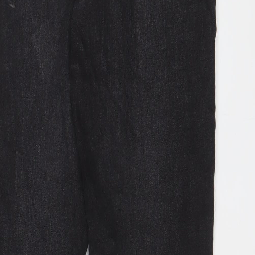 NEXT Womens Black Cotton Skinny Jeans Size 8 L30 in Regular Zip