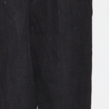 NEXT Womens Black Cotton Skinny Jeans Size 8 L30 in Regular Zip