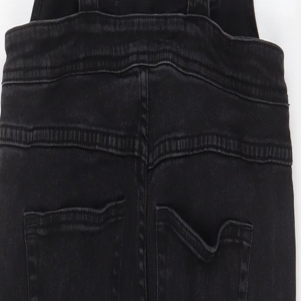 BDG Womens Black Cotton Dungaree One-Piece Size S L27 in Button