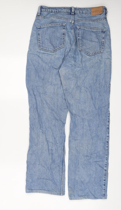Womens UK Size 28 in Weekday Regular Fit Straight Blue Jeans