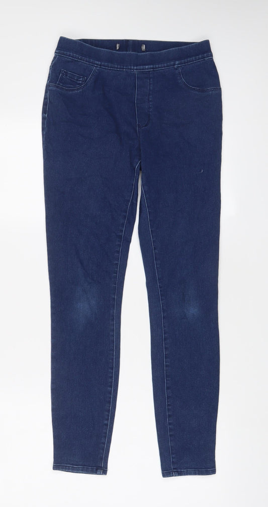 George Womens Blue Cotton Jegging Jeans Size 8 L28 in Regular