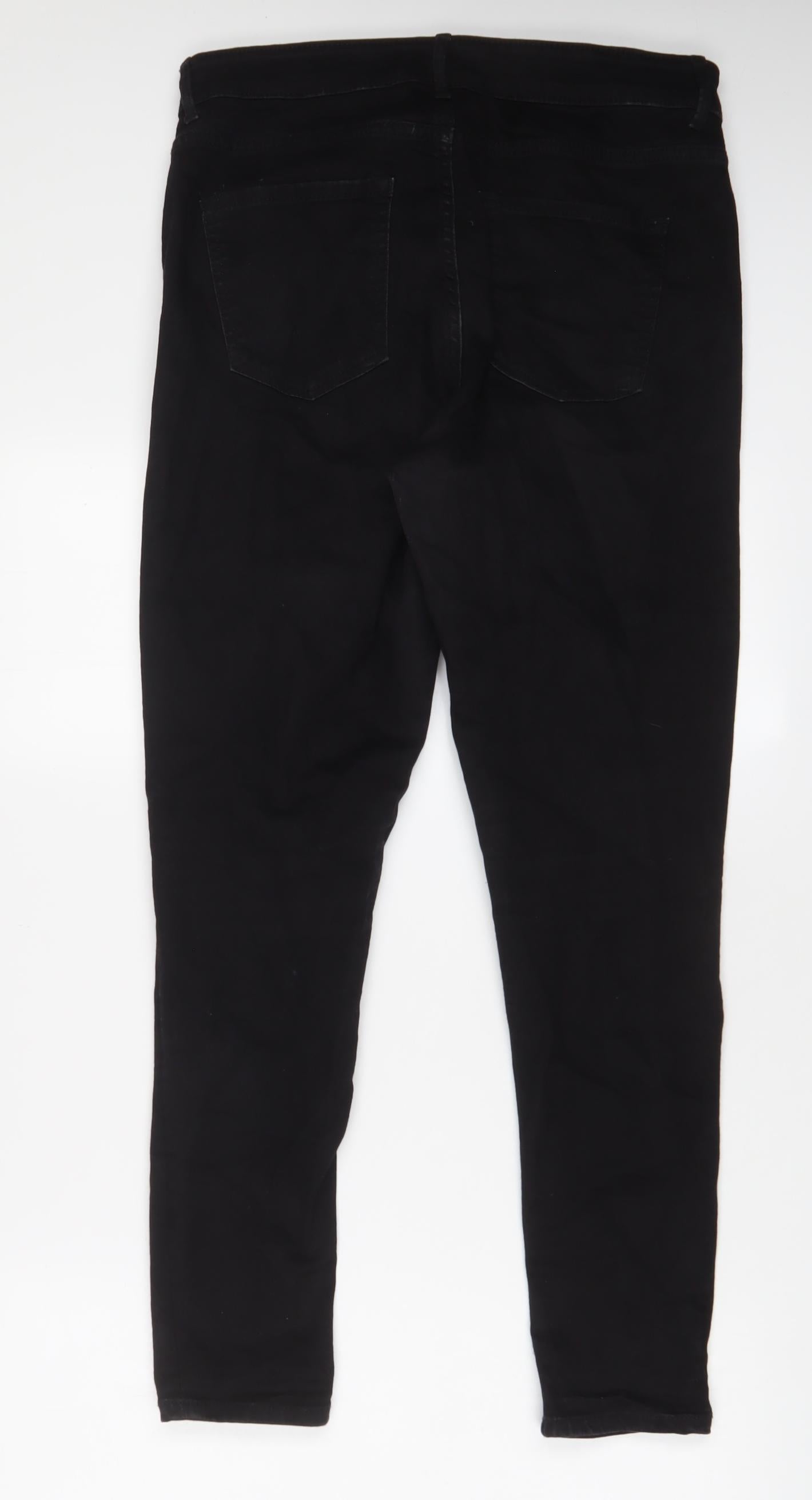 Womens UK Size 12 Marks and Spencer Regular Fit Skinny Black Jeans