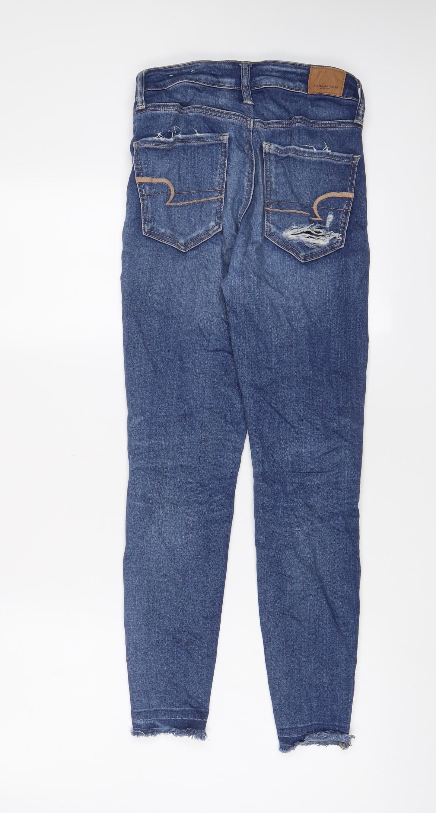 Womens UK Size 26 in American Eagle Outfitters Regular Fit Skinny Blue Jeans