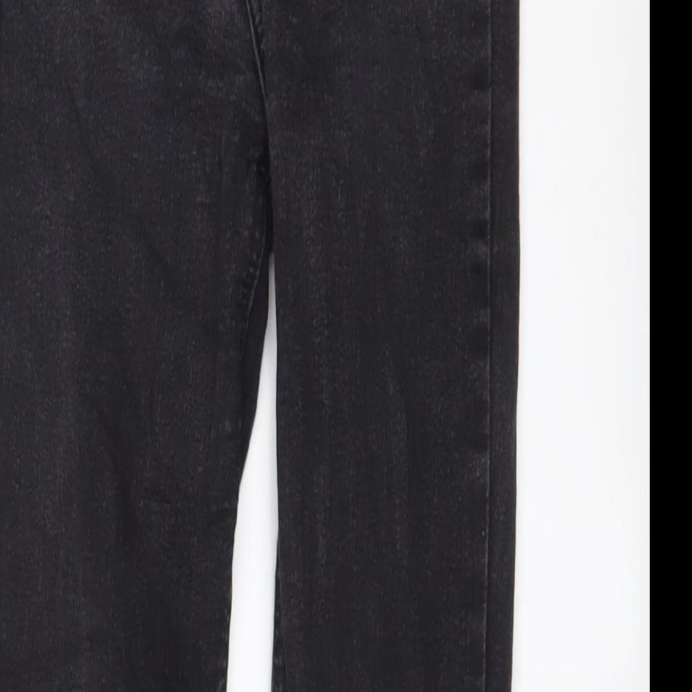 Zara Womens Black Cotton Skinny Jeans Size 6 L27 in Regular Zip