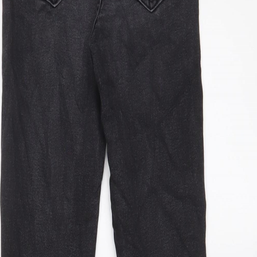 Zara Womens Black Cotton Skinny Jeans Size 6 L27 in Regular Zip