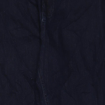 Volt Womens Blue Cotton Straight Jeans Size 44 in L31 in Regular Zip