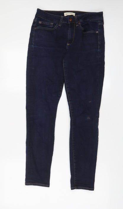 Gap Womens Blue Cotton Skinny Jeans Size 28 in L28 in Regular Zip