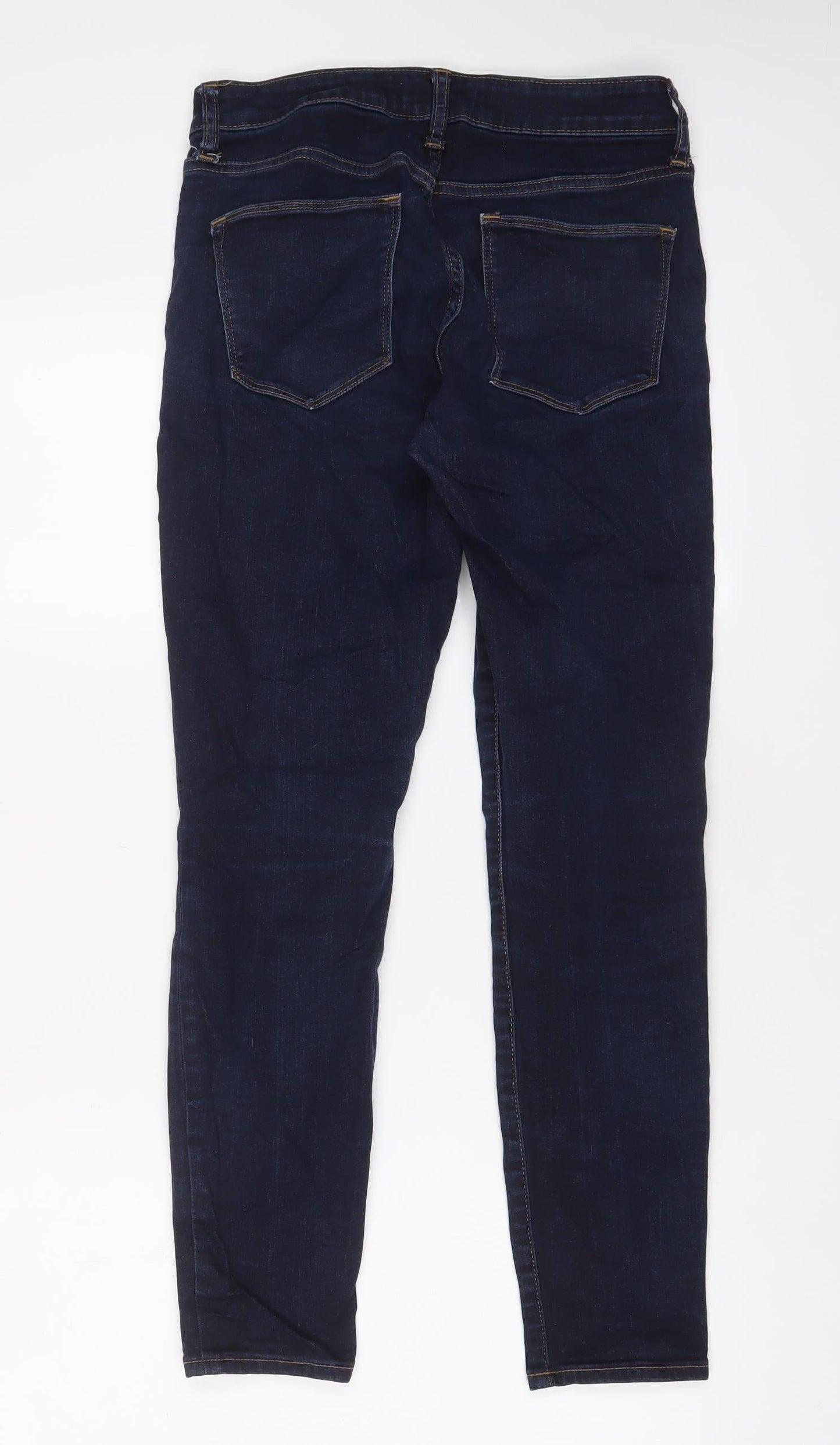 Gap Womens Blue Cotton Skinny Jeans Size 28 in L28 in Regular Zip