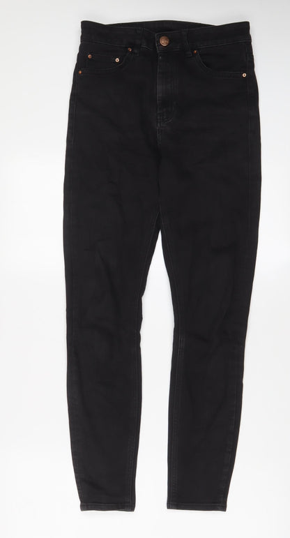 ASOS Womens Black Cotton Skinny Jeans Size 28 in L32 in Regular Zip
