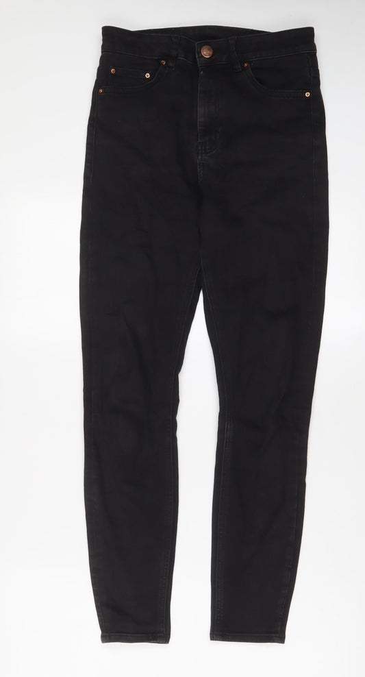 ASOS Womens Black Cotton Skinny Jeans Size 28 in L32 in Regular Zip