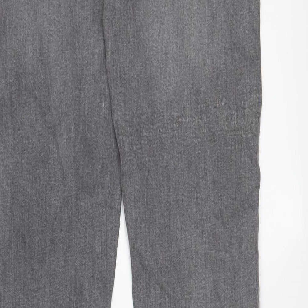 Zara Girls Grey Cotton Skinny Jeans Size 13-14 Years L30 in Regular Zip