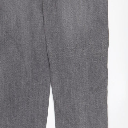 Zara Girls Grey Cotton Skinny Jeans Size 13-14 Years L30 in Regular Zip