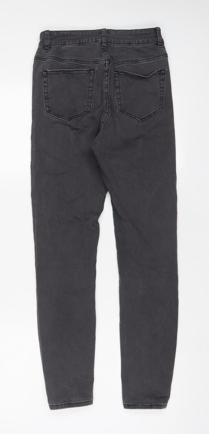 ASOS Womens Grey Cotton Skinny Jeans Size 26 in L32 in Regular Zip
