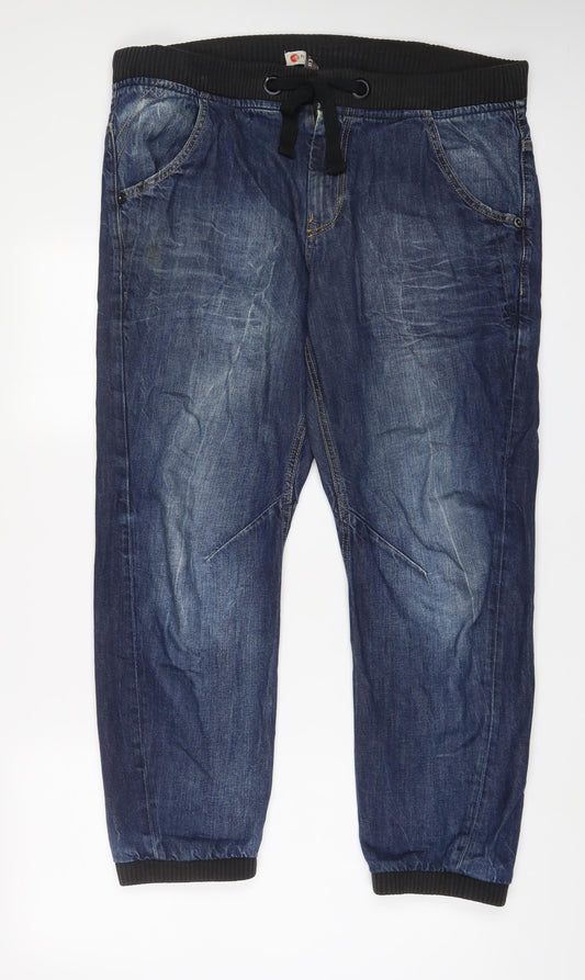 Mens UK Size 34 in River Island Regular Fit Skinny Blue Jeans