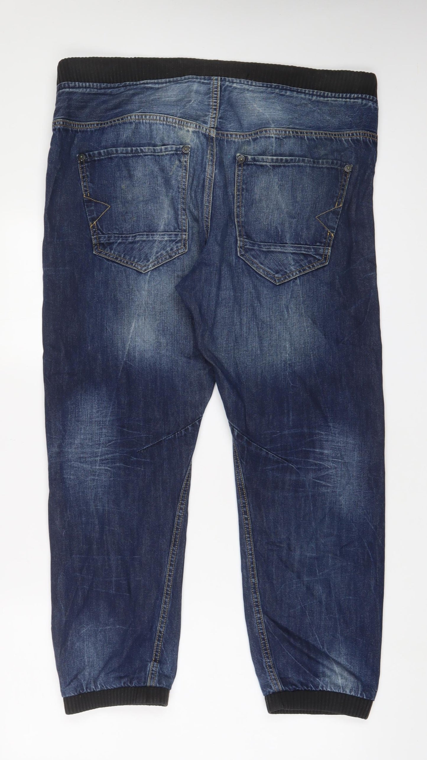Mens UK Size 34 in River Island Regular Fit Skinny Blue Jeans