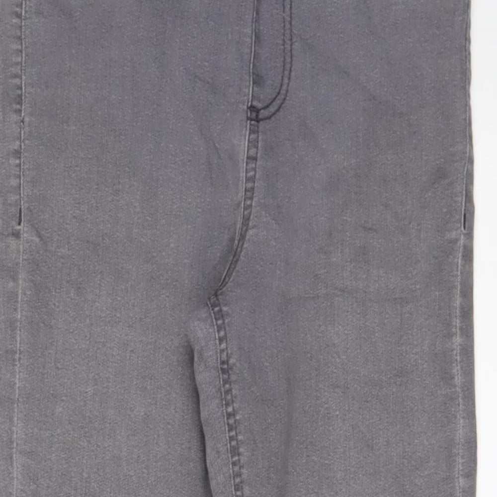 Avenue Womens Grey Cotton Jegging Jeans Size 12 L28 in Regular