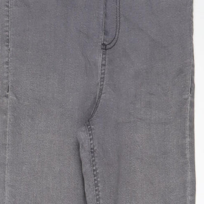 Avenue Womens Grey Cotton Jegging Jeans Size 12 L28 in Regular
