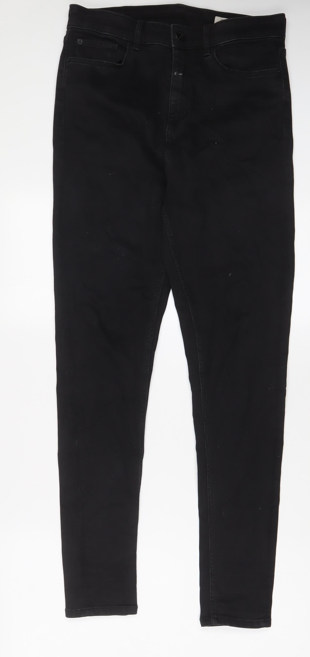 Womens UK Size 12 Marks and Spencer Regular Fit Skinny Black Jeans