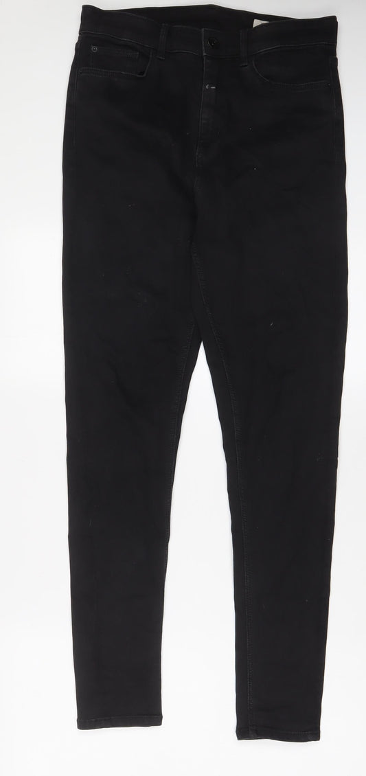 Womens UK Size 12 Marks and Spencer Regular Fit Skinny Black Jeans
