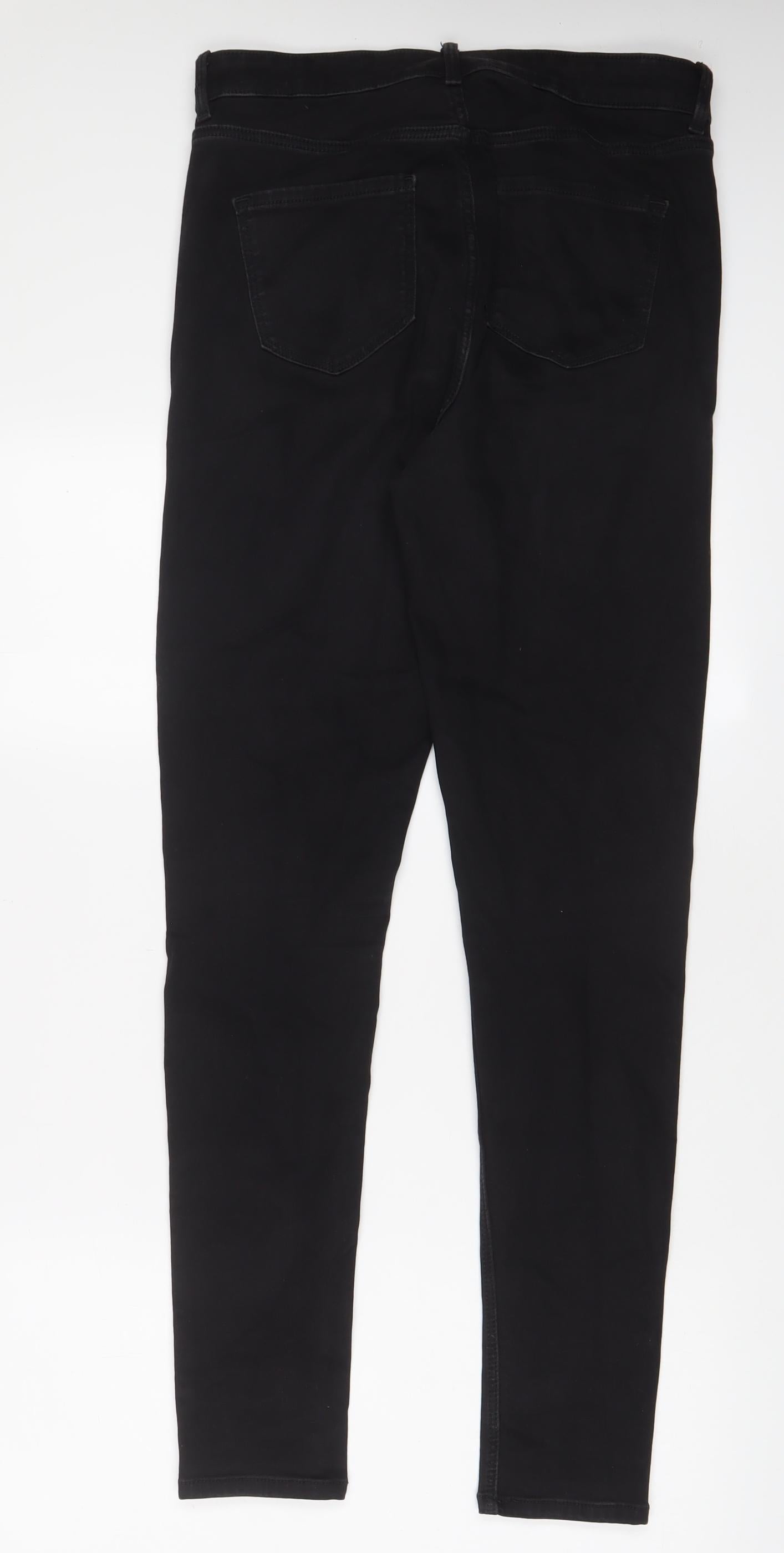 Womens UK Size 12 Marks and Spencer Regular Fit Skinny Black Jeans