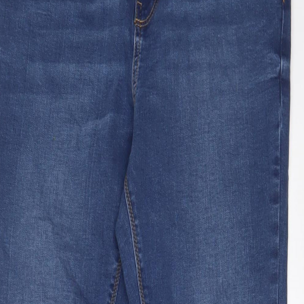 Denim & Co. Womens Blue Cotton Skinny Jeans Size 30 in L28 in Regular Zip